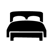 icono de cuarto o dormitorios